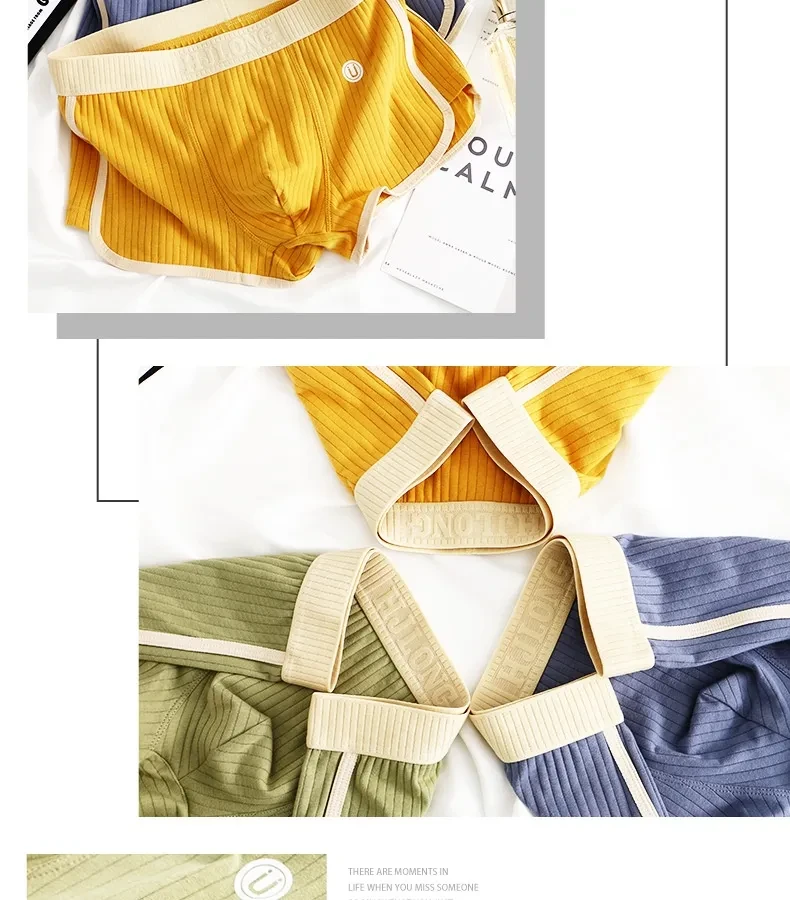 Men's Mid-waist Simple Fashionable Breathable Comfortable Boxers