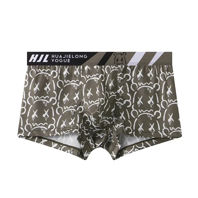 Men's Multi-color Printing Slim Fit Breathable Boxers