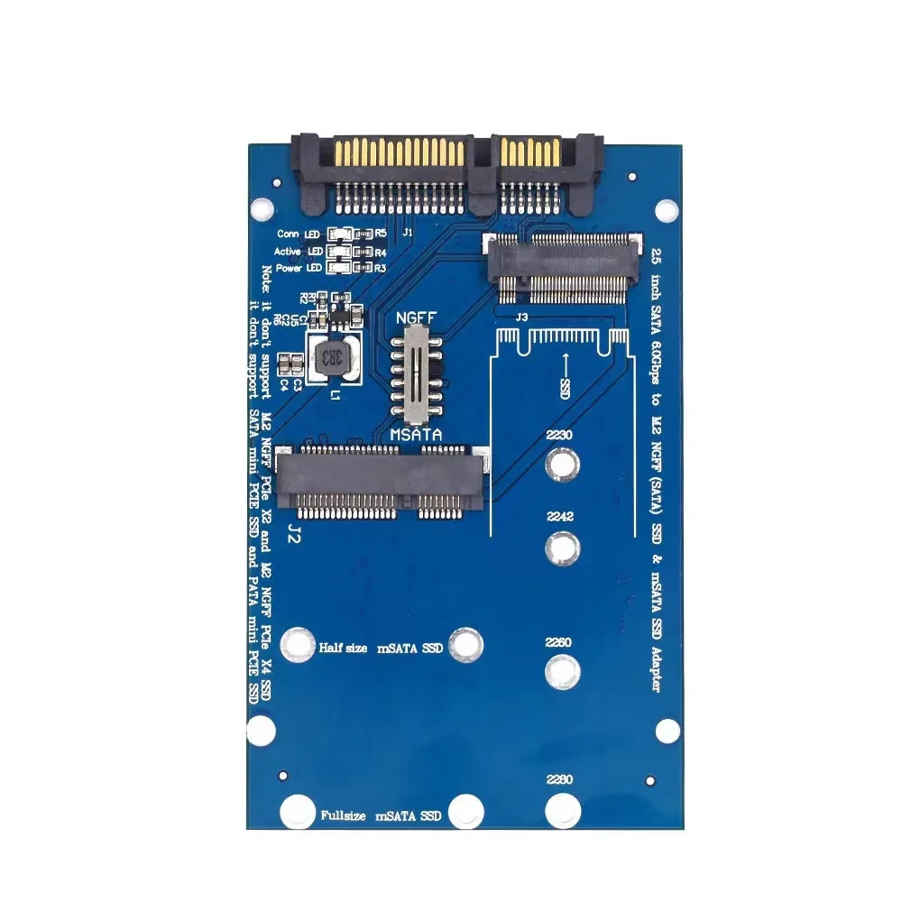 SATA3 To M2 NGFF MSATA SSD Conversion Card Adapter Card Switchboard