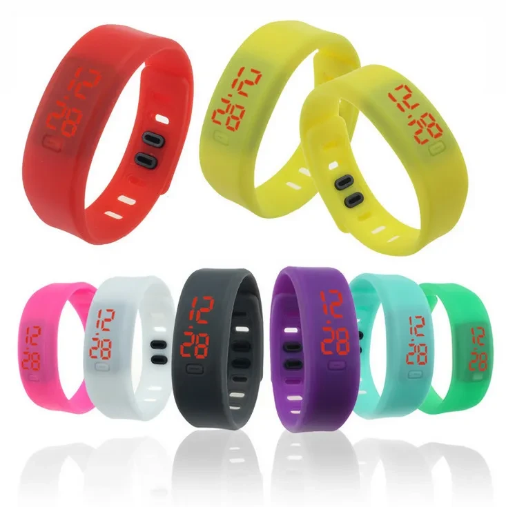 Fashion red light LED bracelet silicone wrist