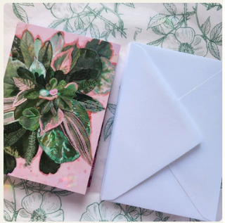 Card - Lucky Green Leaves