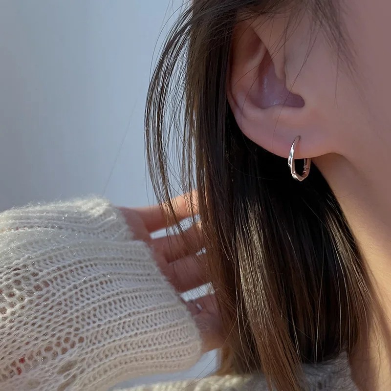 925 Sterling Silver Round Earrings